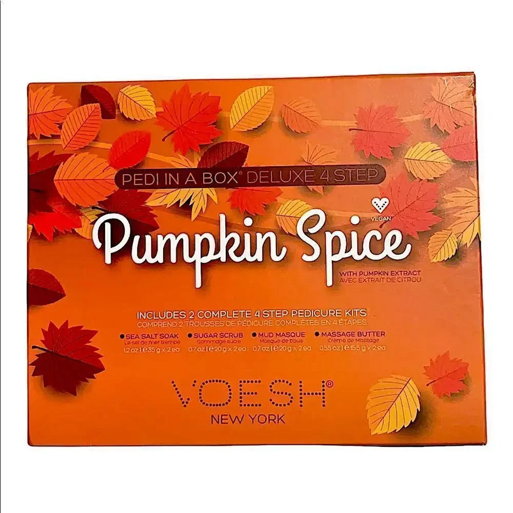 VOESH New York's Pumpkin Spice Pedi In a Box 4 Step